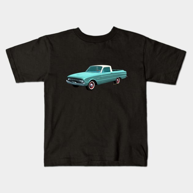 2nd Generation Falcon Ranchero 1960 Kids T-Shirt by vivachas